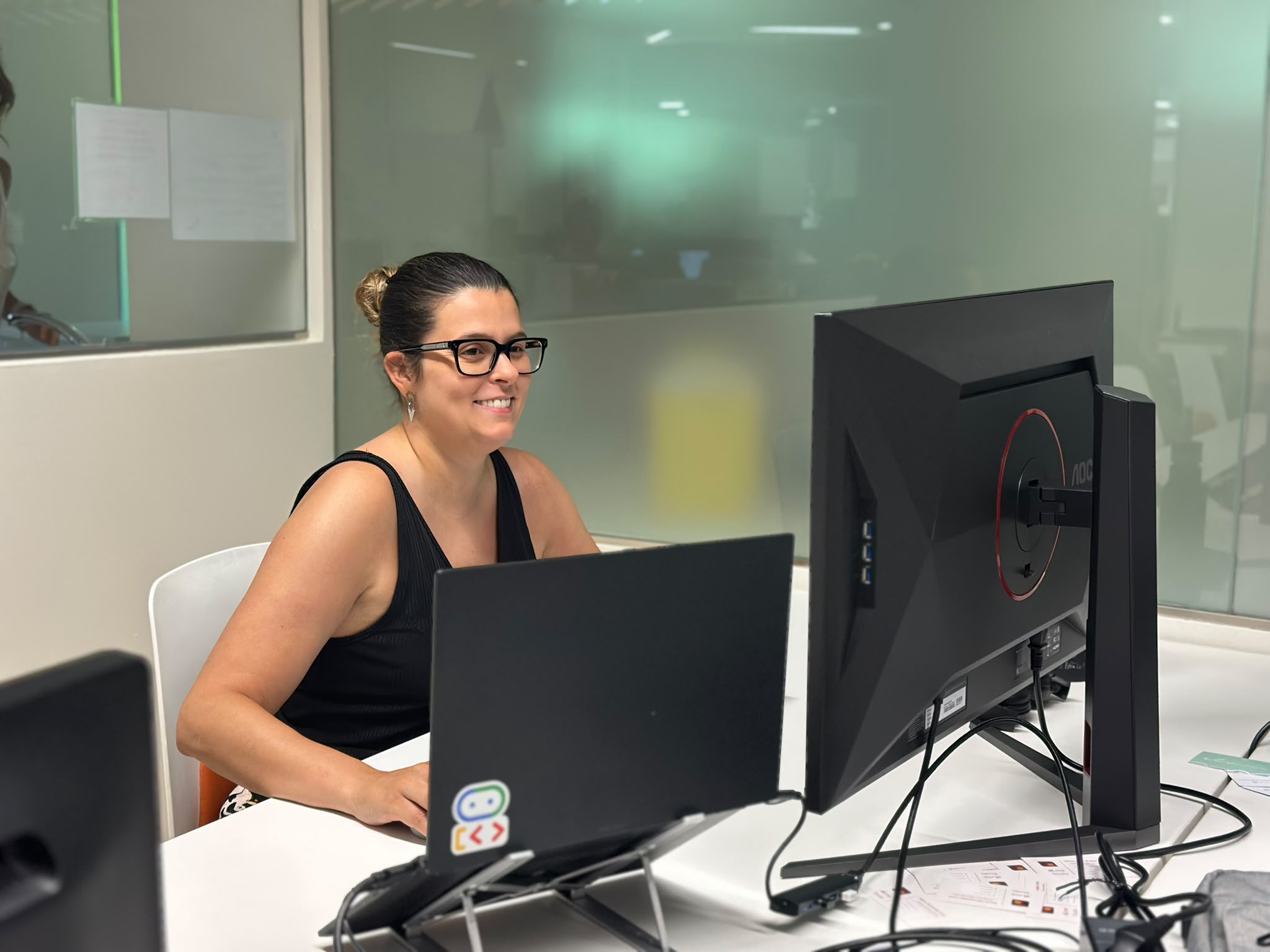 Marta Hernández Luna durante una formación